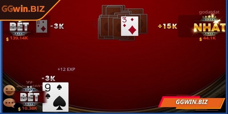 Tiến lên miền nam GGWIN - Trải nghiệm thông minh, hấp dẫn 2 Mỗi lượt đánh, người chơi có thể đánh 1 lá, đôi, ba