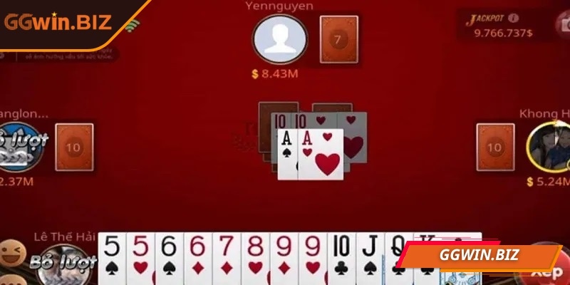 Tiến lên miền nam GGWIN - Trải nghiệm thông minh, hấp dẫn 3 Người chơi nên giữ lại các quân mạnh để chặn đối thủ